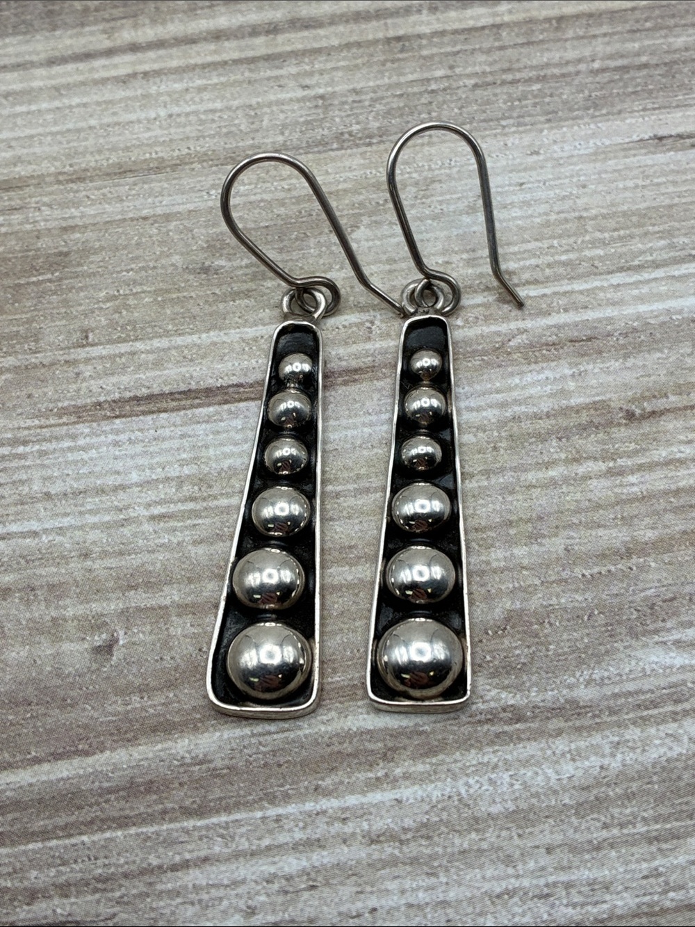 Unique! Sterling Silver Artisan Made in Mexico Earrings